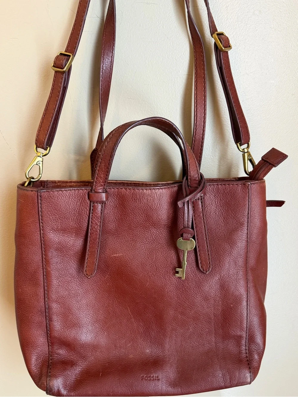 Fossil Purse Leather Camilla Convertible Backpack Handbag Shoulder Crossbody